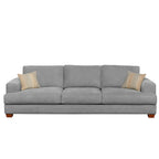 Noosa 3 Seater Fabric Sofa with Block Back Design