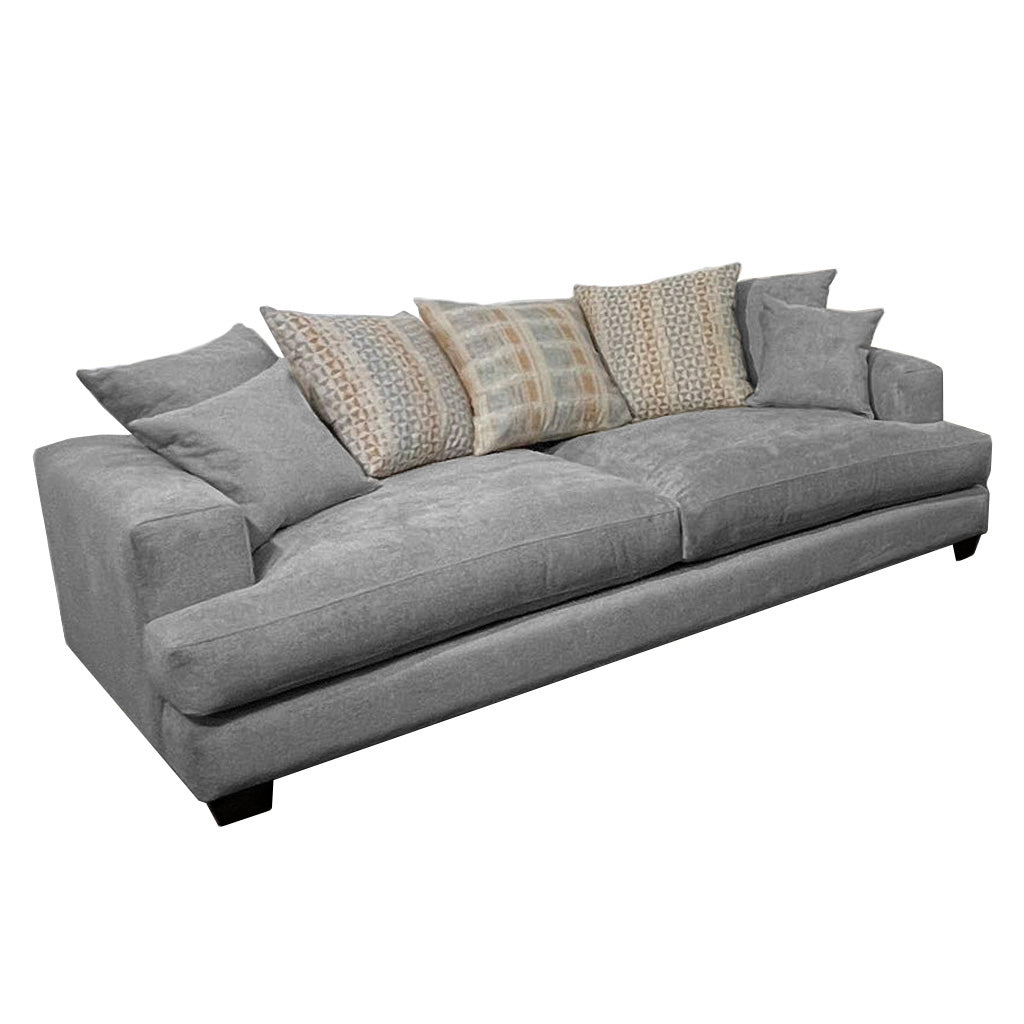Noosa 2 Piece Sofa Set Scatter Back Design 3 Seater+2 Seater-Silver