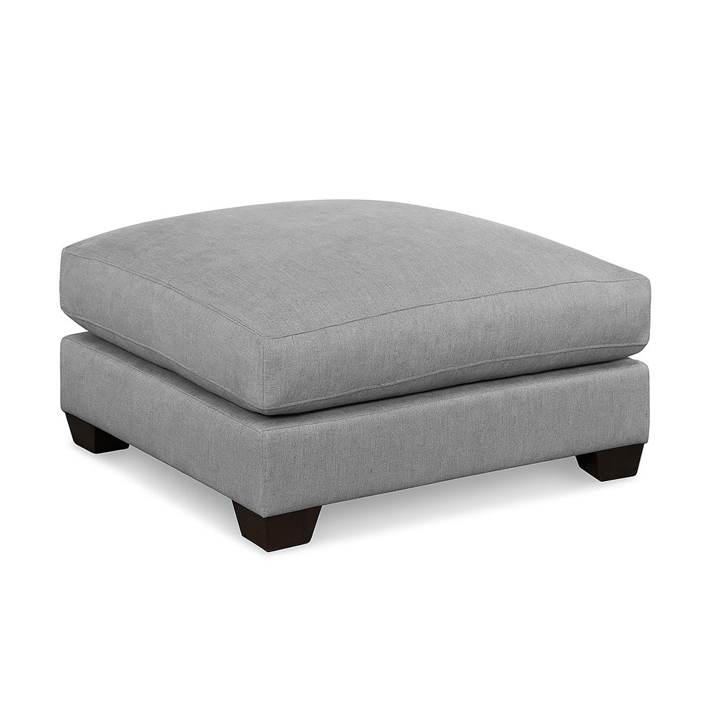 Noosa Ottoman-Silver
