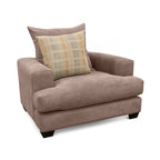 Noosa Fabric Armchair with Scatter Back Design