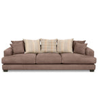 Noosa 3 Seater Fabric Sofa with Scatter Back Design-Rustica