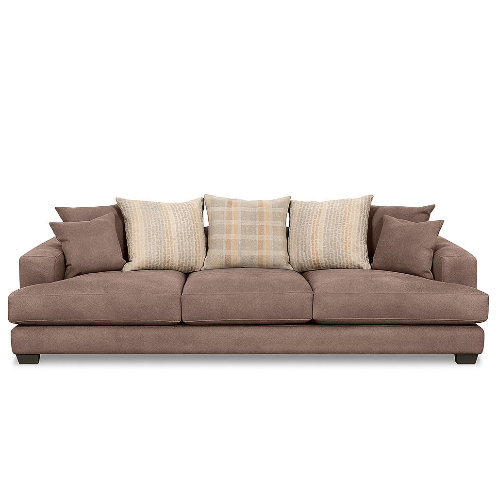 Noosa 3 Seater Fabric Sofa with Scatter Back Design-Rustica