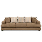 Noosa 3 Seater Fabric Sofa with Scatter Back Design-Toffee
