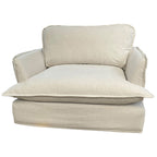 Waverley 1.5 Seater Fabric Sofa-Rattan