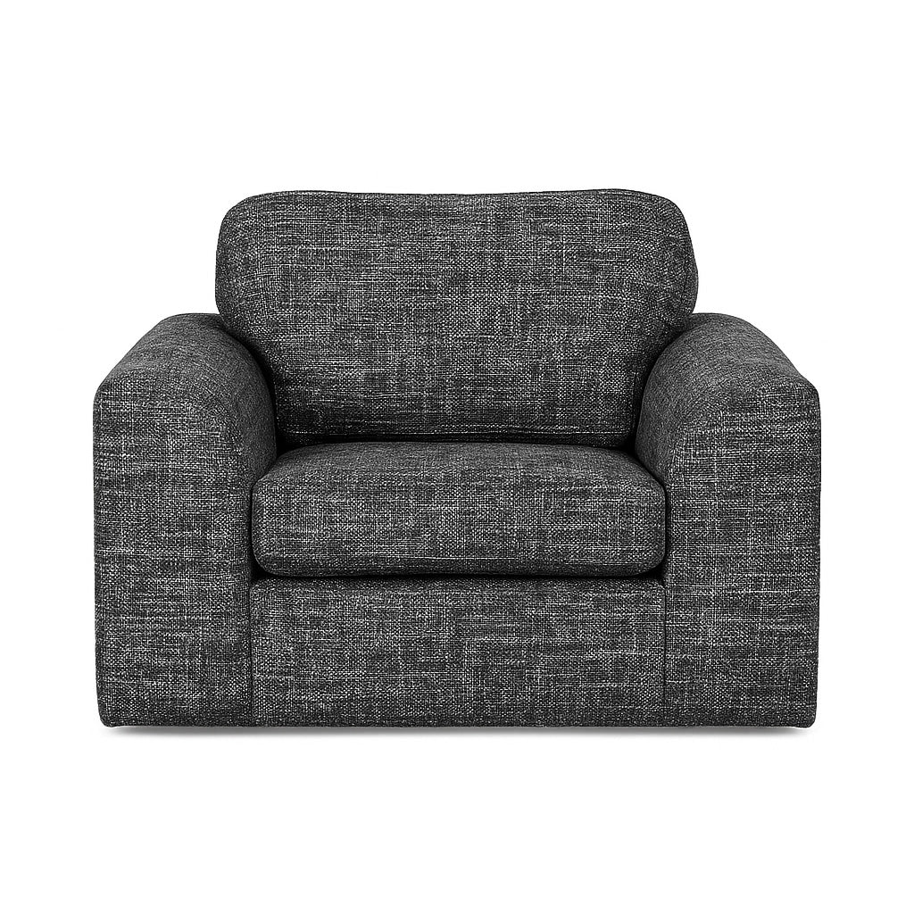 Windsor 1.5 Seater Fabric Sofa-Woodsmoke