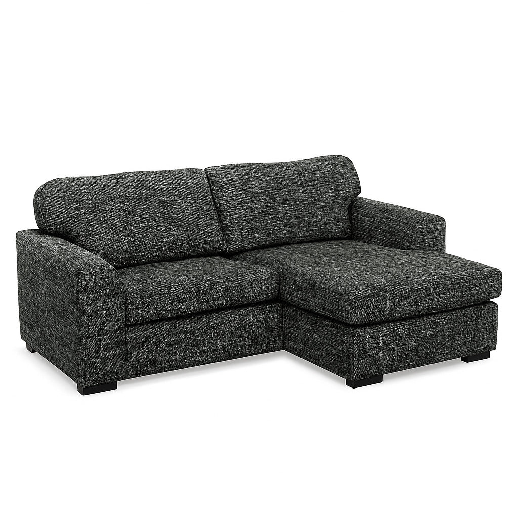 Windsor 2.5 Seater Fabric Sofa with Reversible Chaise-Woodsmoke