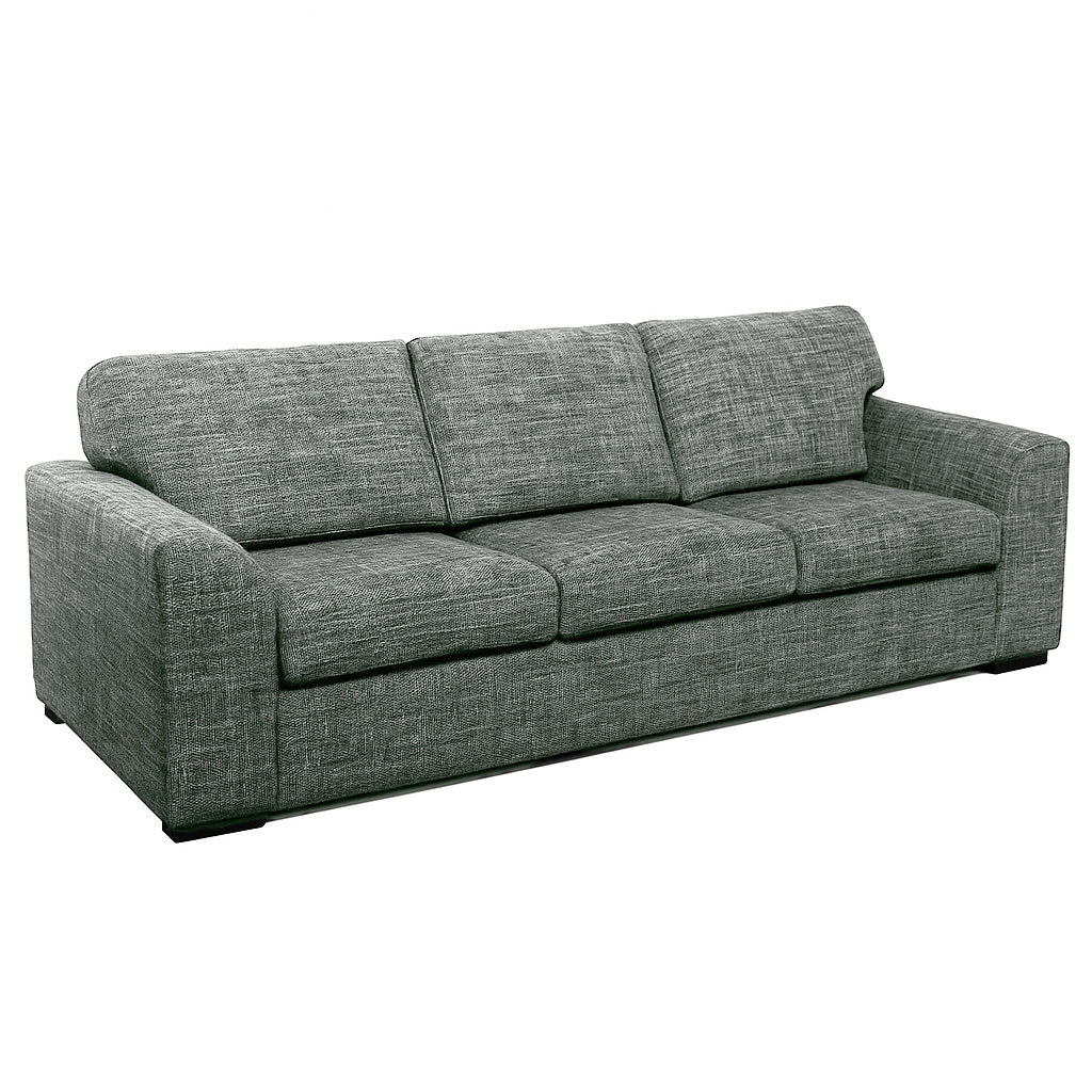 Windsor 3 Seater Fabric Sofa-Zinc