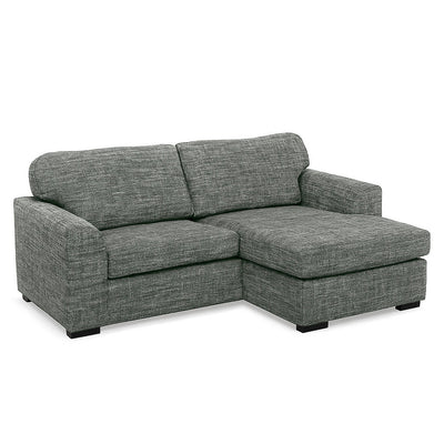Windsor 2.5 Seater Fabric Sofa with Reversible Chaise-Zinc