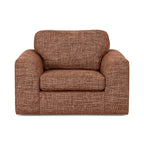 Windsor 1.5 Seater Fabric Sofa-Terracotta