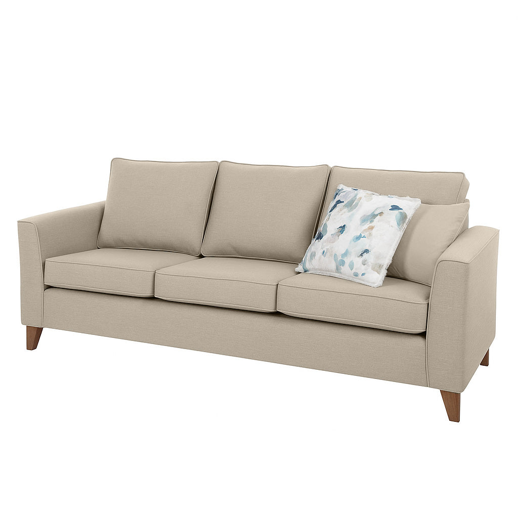 Kitty 2 Piece Fabric Sofa Set-Almond