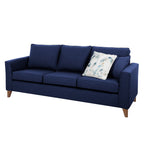 Kitty 3 Seater Fabric Sofa with Reversible Ottoman-Denim