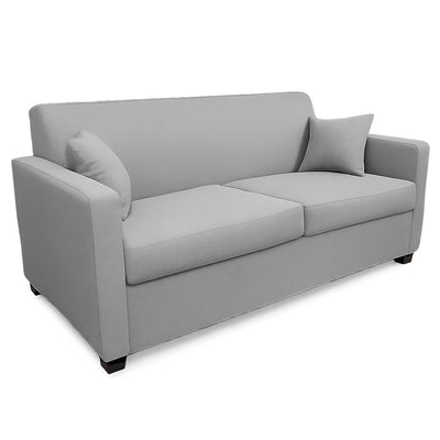 Bella 2.5 Seater Double Fabric Sofa Bed-Innerspring with 6 inch Gel Mattress in Ash