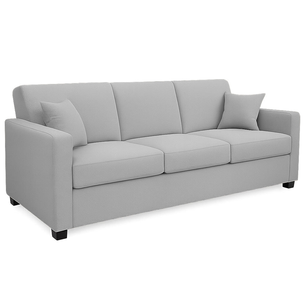Bella 3 Seater Fabric Sofa-Ash