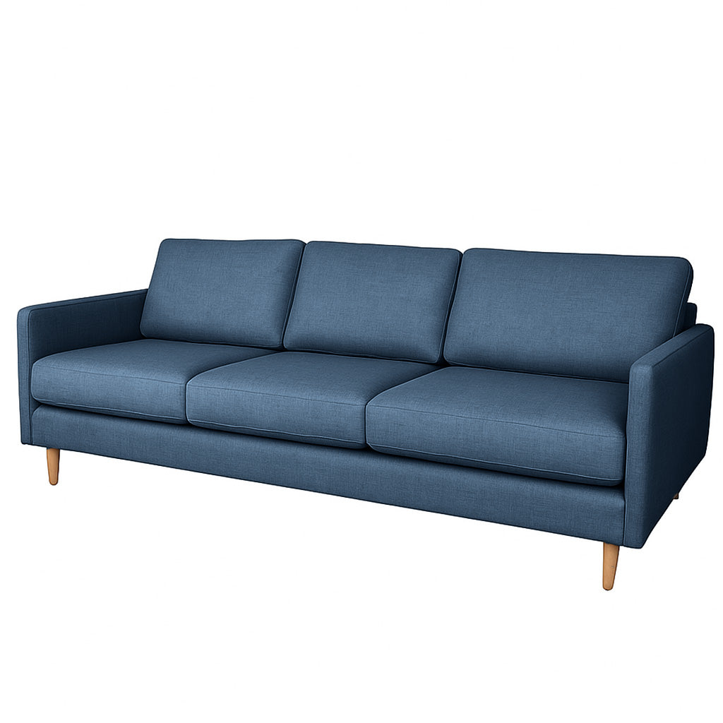 Mildura 3.5 Seater Fabric Sofa-Electric