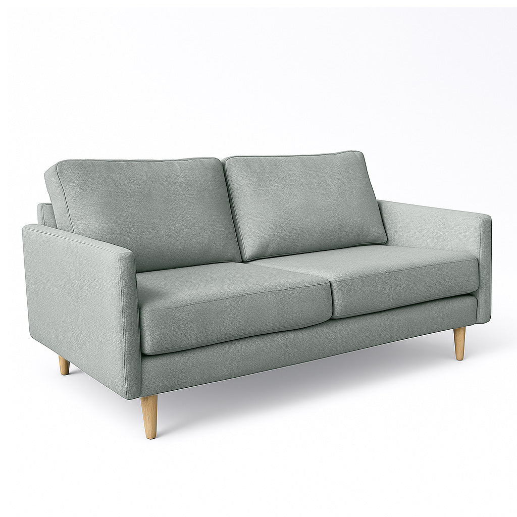 Mildura 2 Seater Fabric Sofa-Seafoam