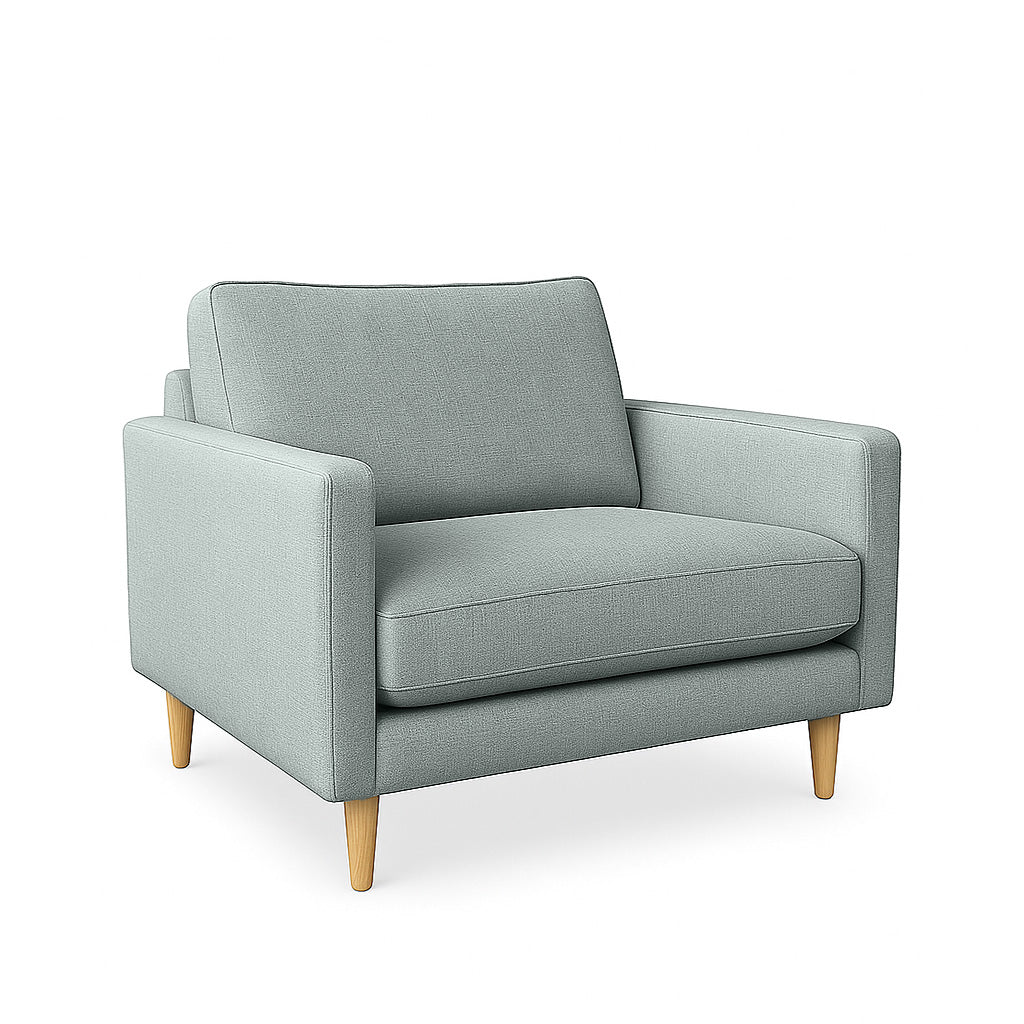 Mildura 1.5 Seater Fabric Armchair-Grey