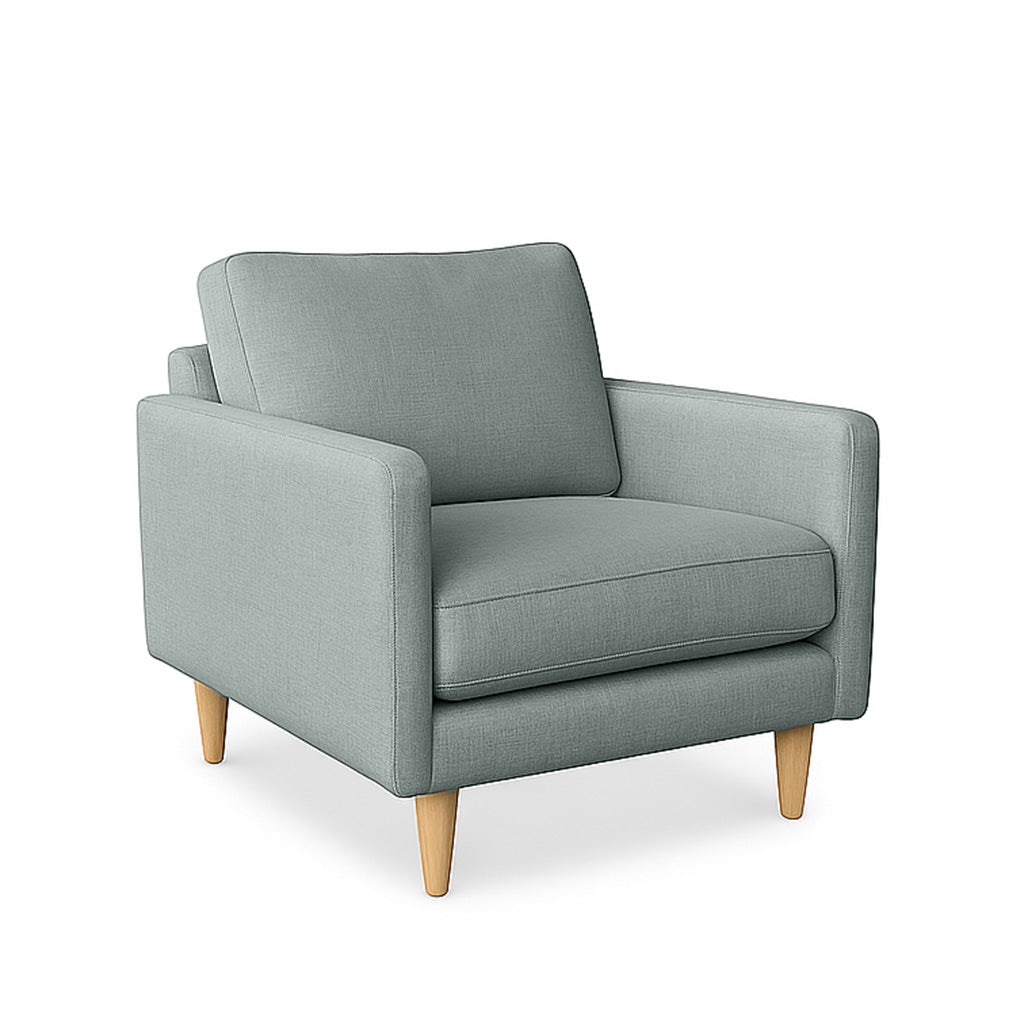 Mildura Fabric Armchair-Grey
