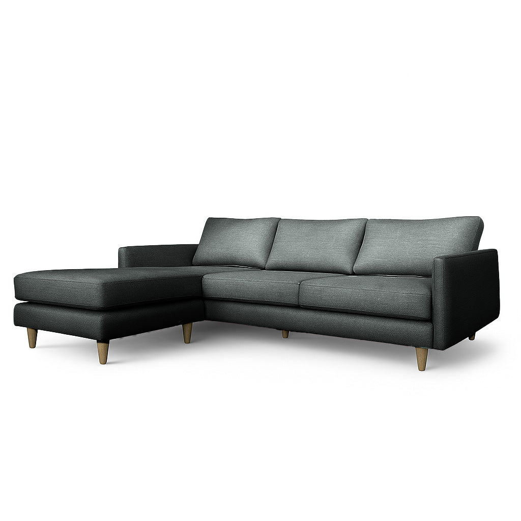 Mildura 3.5 Seater Fabric Sofa with Chaise