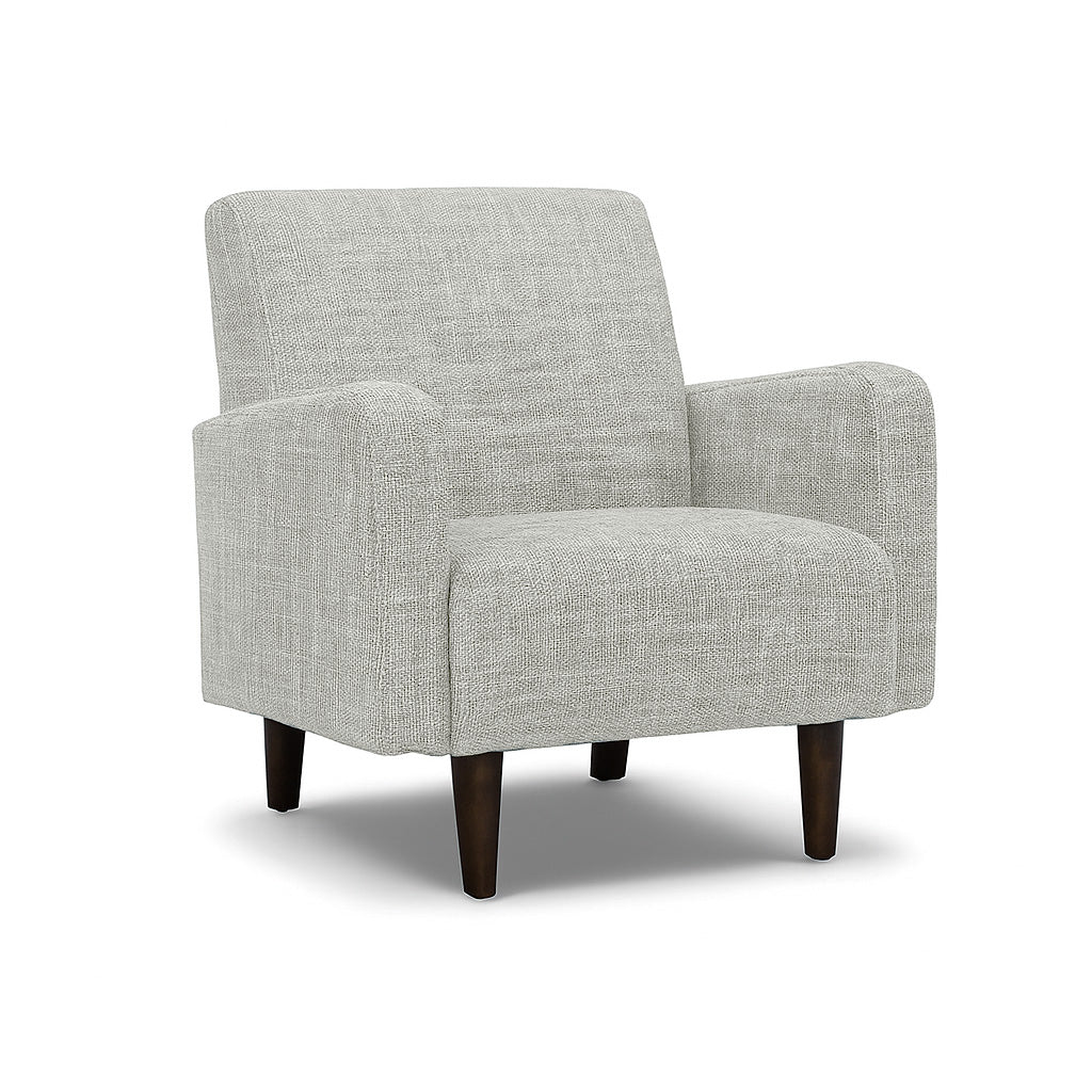 Emma Fabric Armchair-Parchment