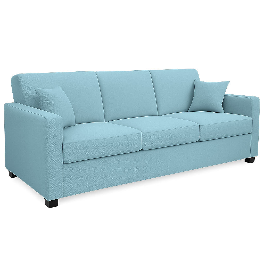 Bella 3 Seater Fabric Sofa-Chambray