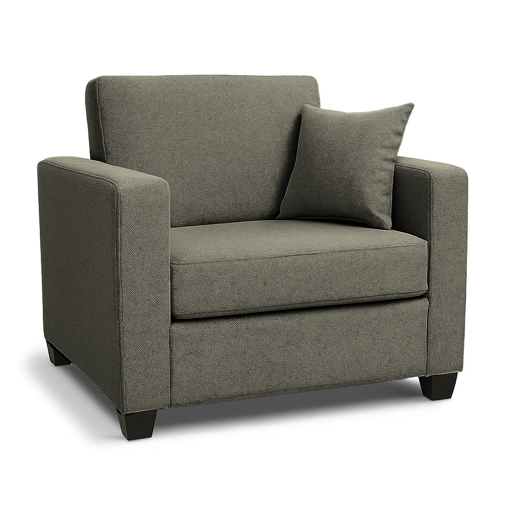 Bella Fabric Armchair-Slate