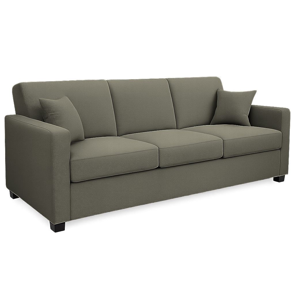 Bella 3 Seater Fabric Sofa-Slate