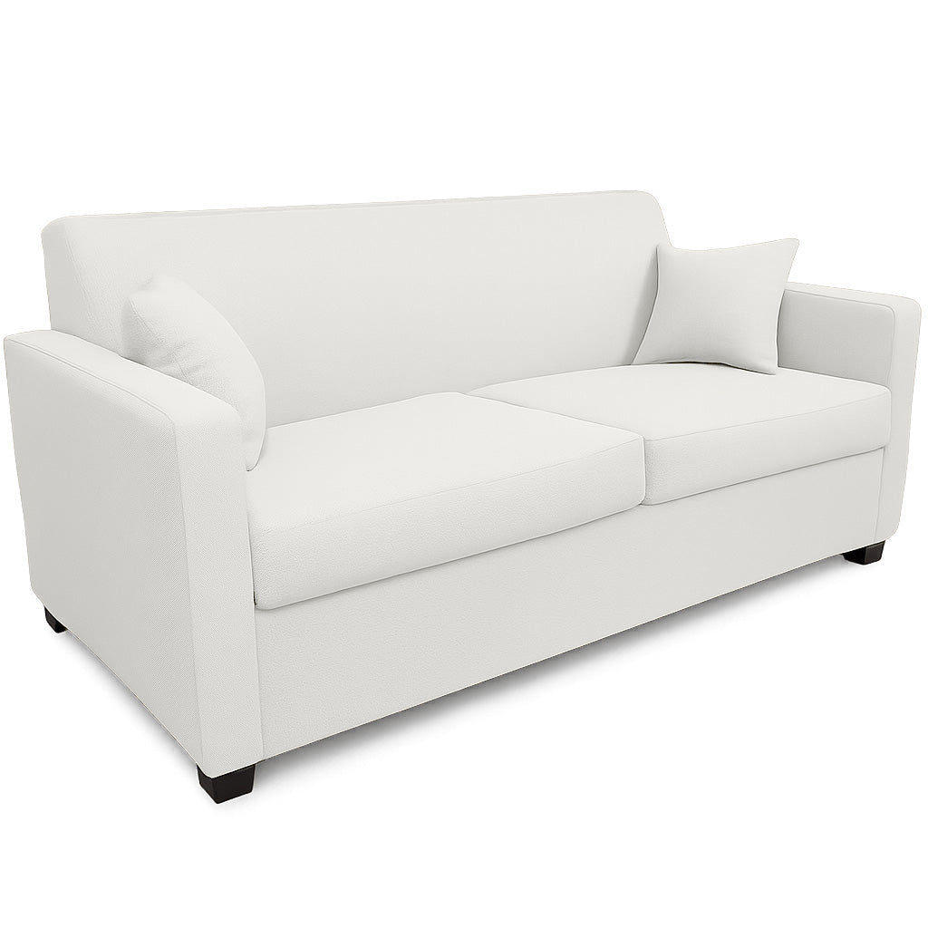 Bella 2.5 Seater Double Fabric Sofa Bed-Innerspring with 6 inch Mattress in Tusk