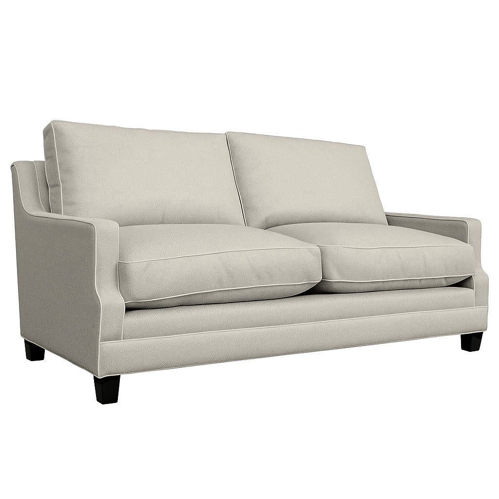Courtney 3 Seater Fabric Sofa-Alabaster