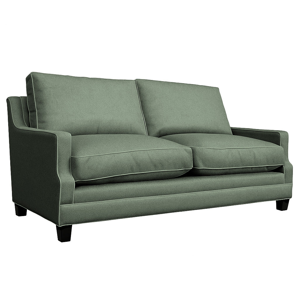Courtney 3 Seater Fabric Sofa-Sage