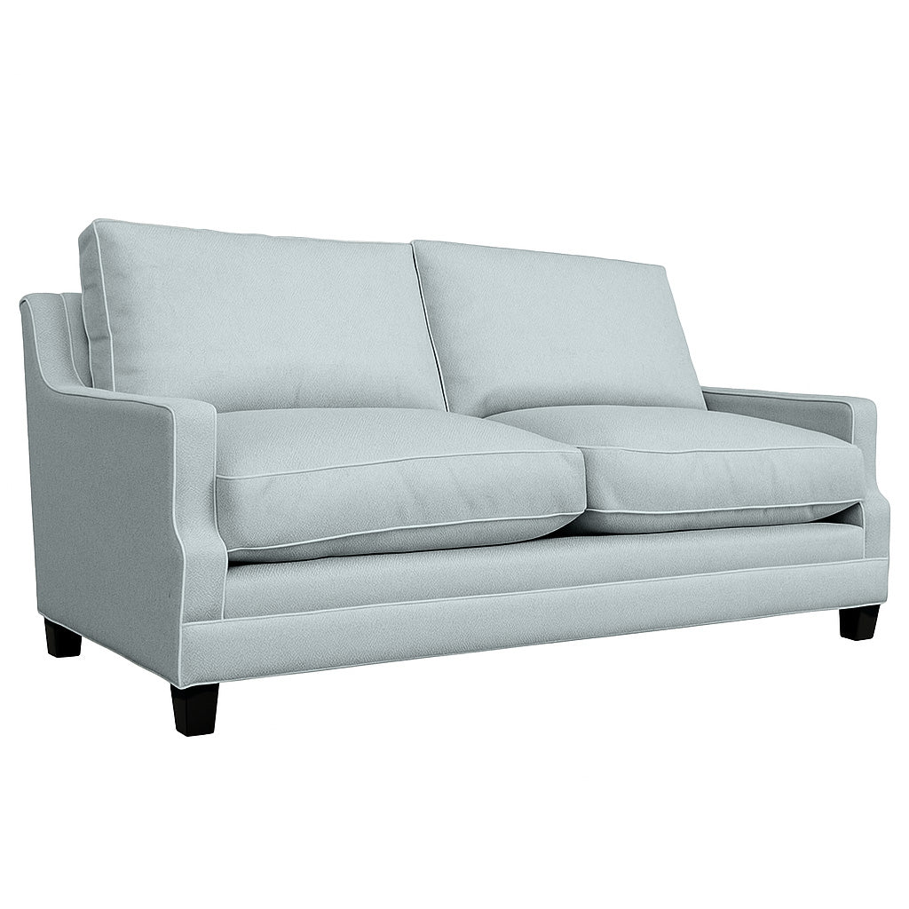 Courtney 3 Seater Fabric Sofa-Sky