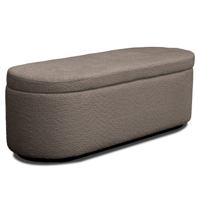 Byron Fabric Storage Ottoman-Truffle