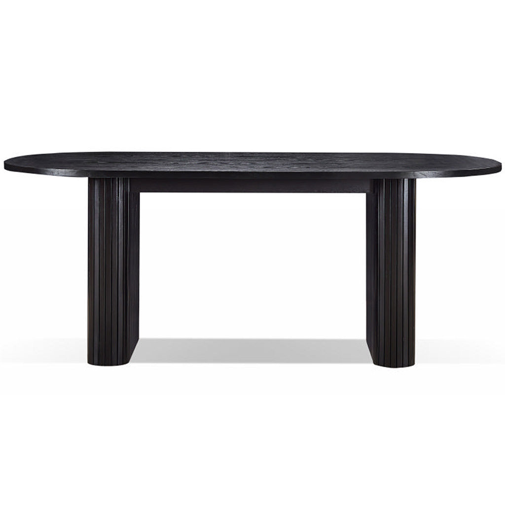 Melba 2200 Dining Table-Black Ash