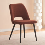 Zara Dining Chair-Russet with Black Legs
