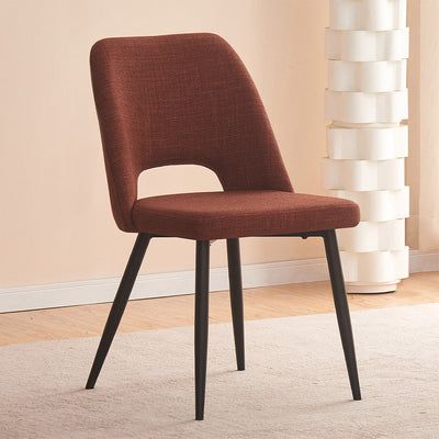 Zara Dining Chair-Russet with Black Legs hover image