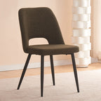 Zara Dining Chair-Olive with Black Legs