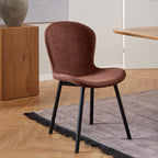 Maya Dining Chair-Russet with Black Legs