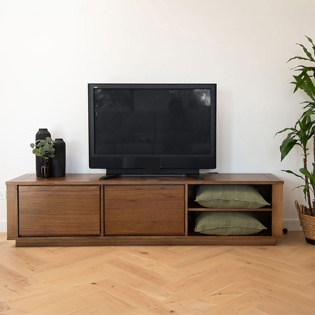 Parquetry Entertainment Unit-Smoke