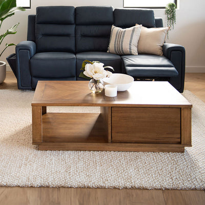Parquetry Coffee Table-Smoke hover image