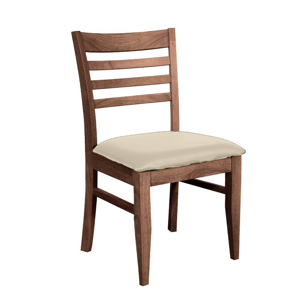 Jade Dining Chair-Light Walnut with Clay PU Seat