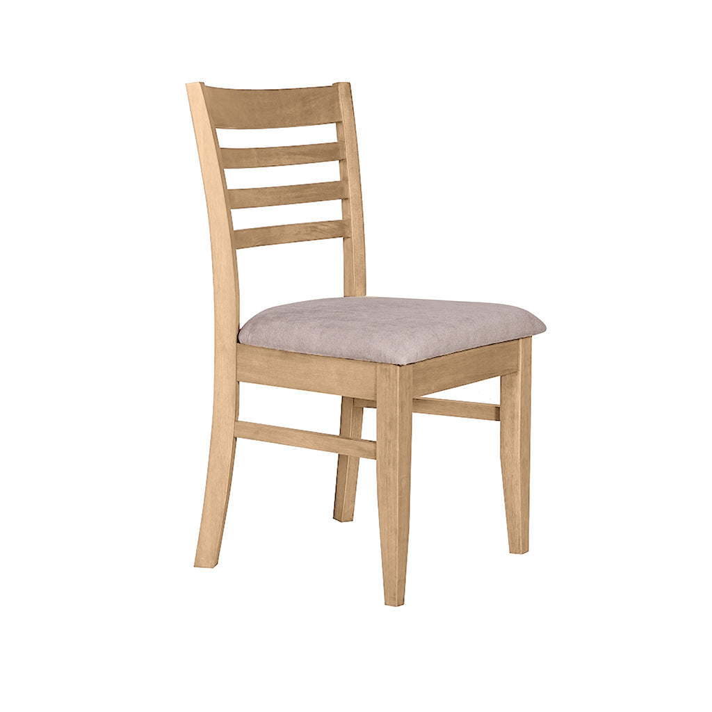 Jade Dining Chair-Natural with Dove Fabric Seat