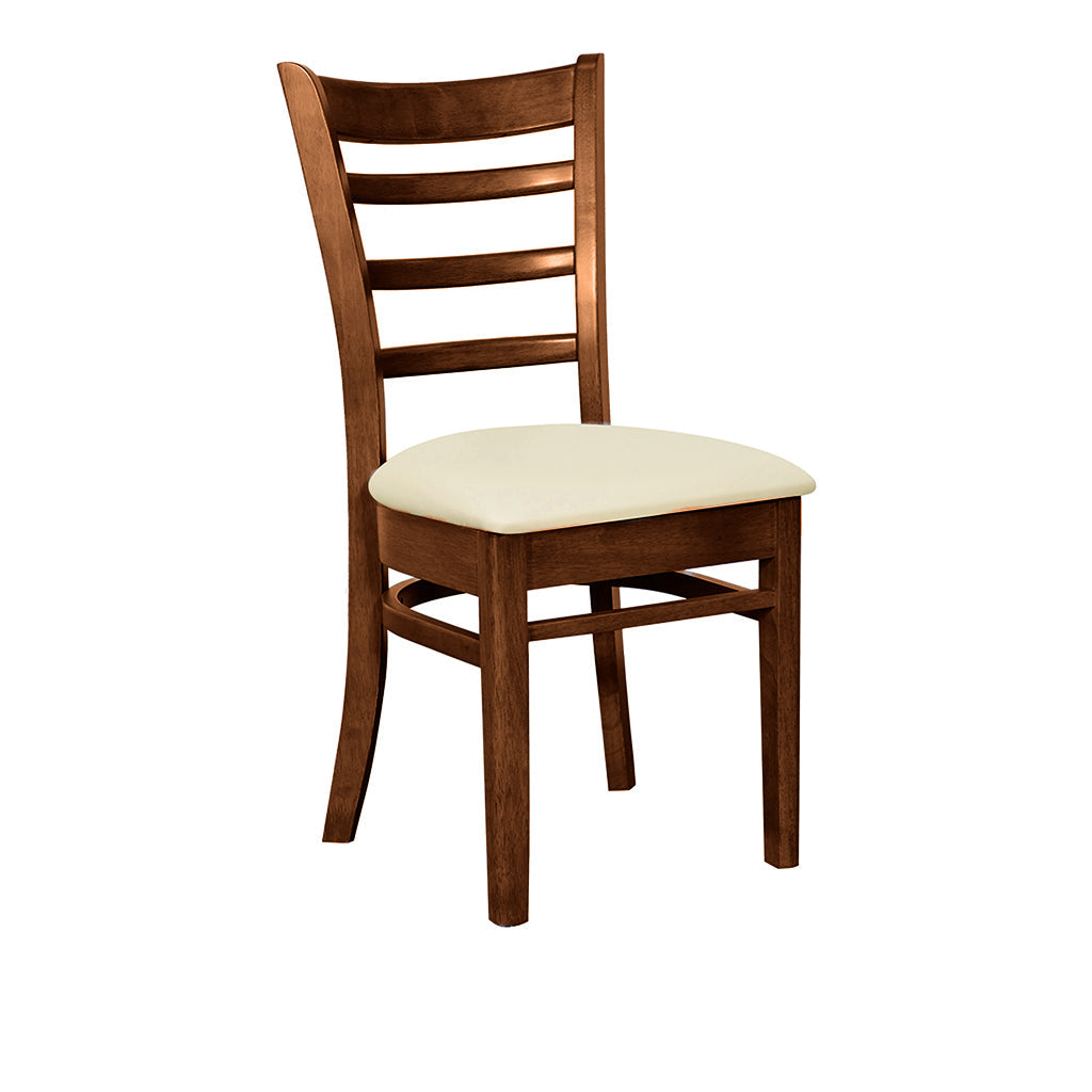 Mustang Dining Chair-Antique Maple with Clay PU Seat