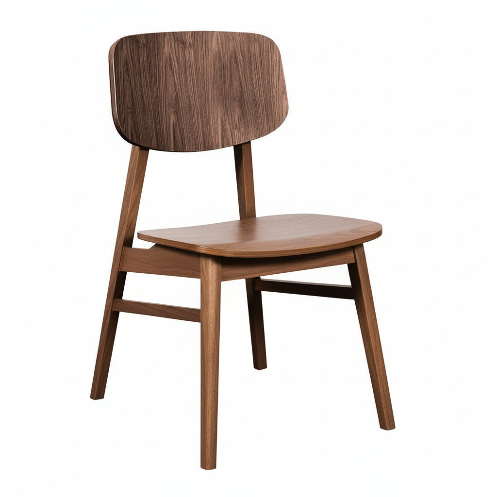 Bergen Dining Chair-Light Walnut