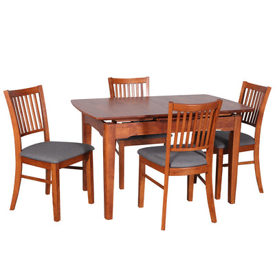 Ascot Auto Extension Dining Table 1300 Ext to1625-Antique Maple