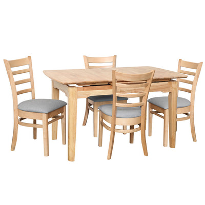 Ascot Auto Extension Dining Table 1300 Ext to1625-Natural