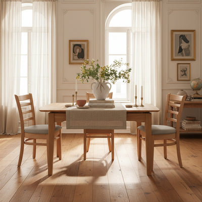 Ascot Auto Extension Dining Table 1300 Ext to1625-Natural hover image