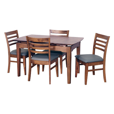 Ascot Auto Extension Dining Table 1300 Ext to1625-Light Walnut