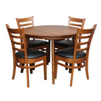 Belmont Round Extension Dining Table 1050 Ext to1380-Antique Maple