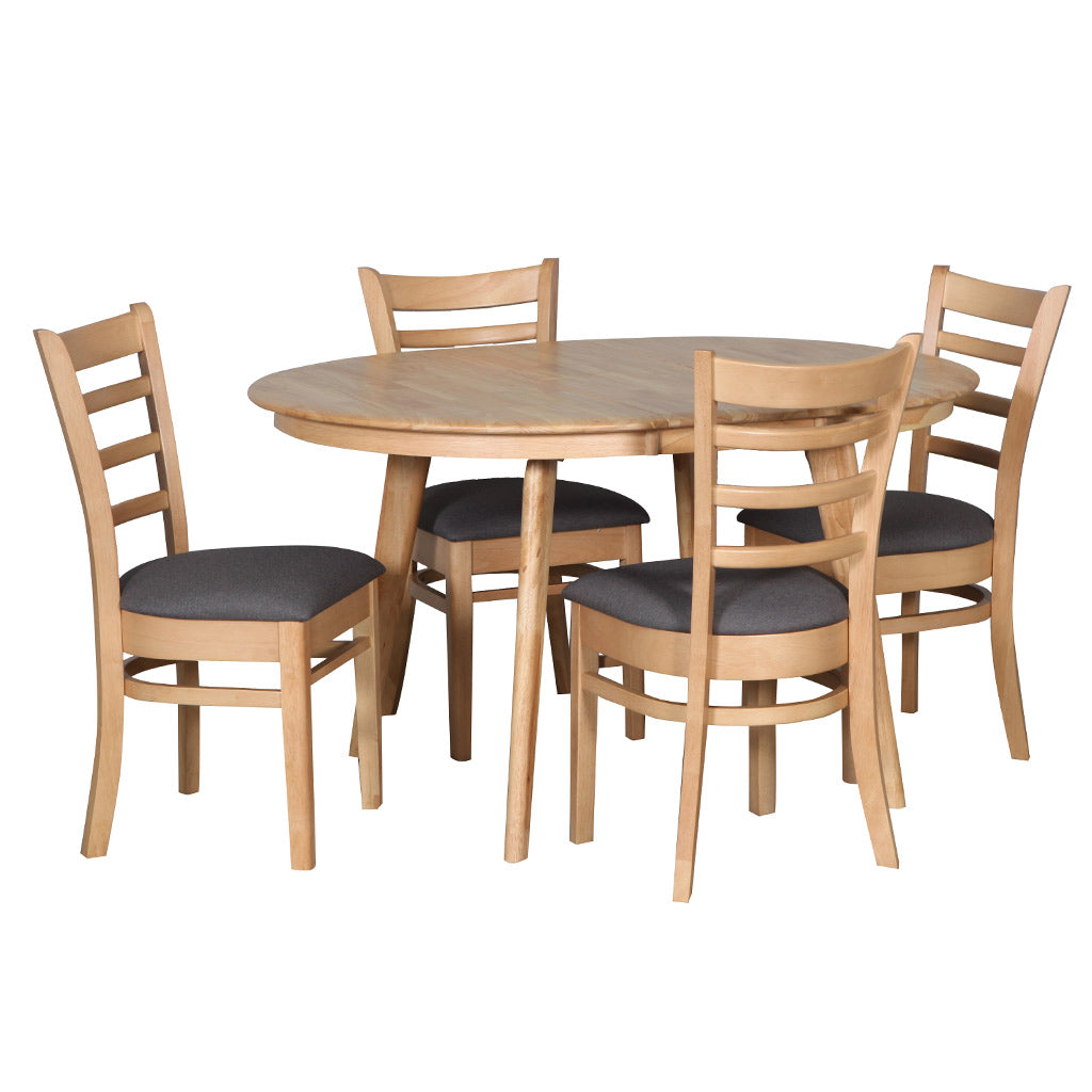Belmont Round Extension Dining Table 1050 Ext to1380-Natural
