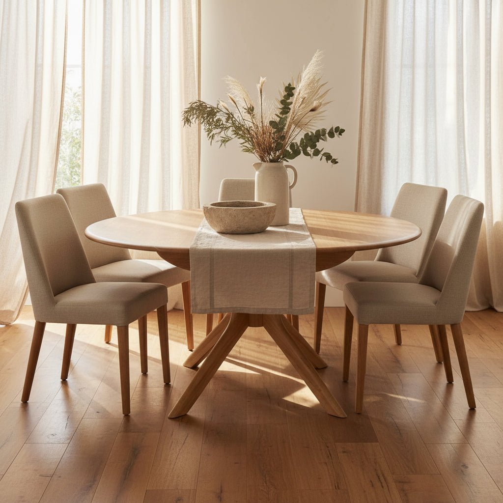 York Extension Dining Table 1200 Ext to1600-Natural