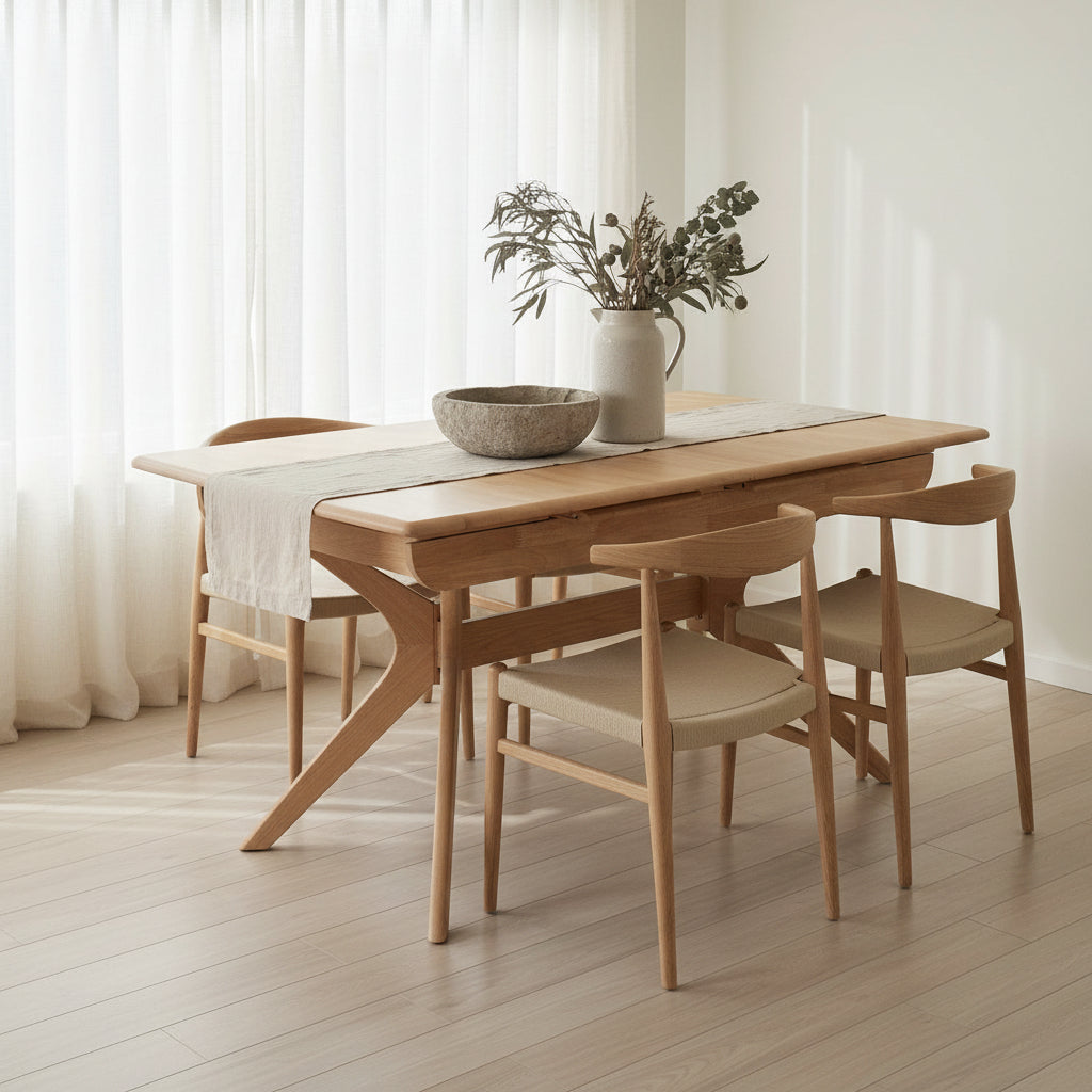 York Extension Dining Table 1600 Ext to 2000-Natural